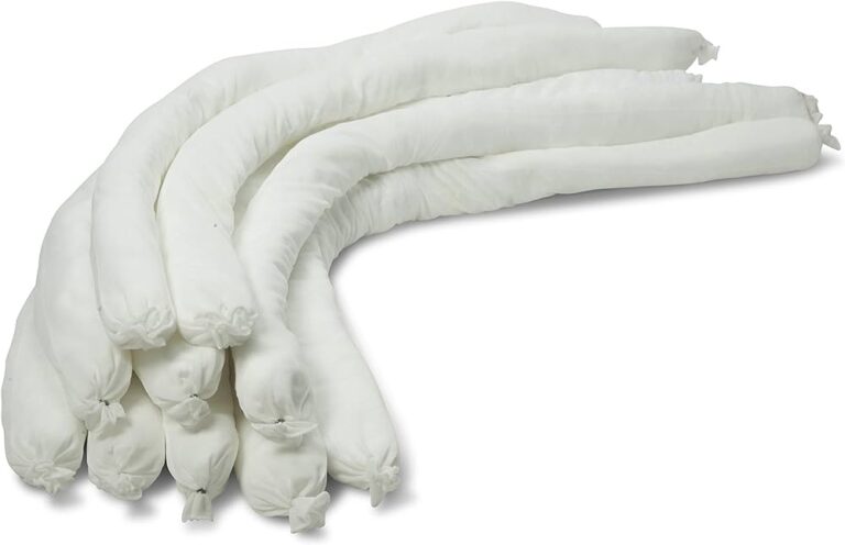 Oil absorbent socks for spill control cleanup