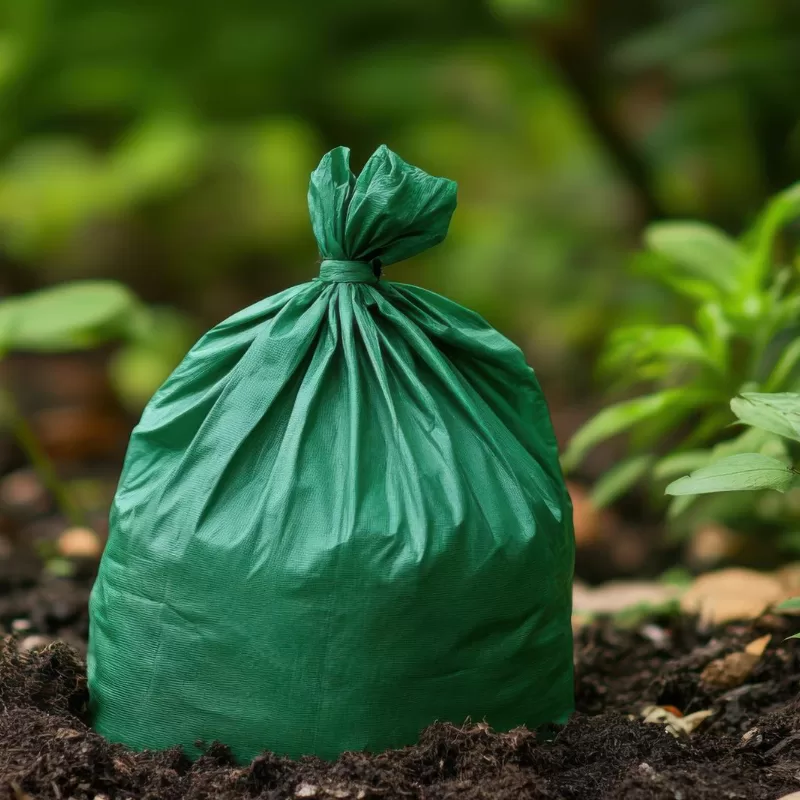 Biodegradable compost bags for organic waste disposal