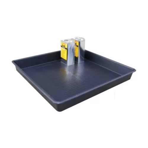 Large-capacity 120-litre drip trays for managing spills and leaks effectively