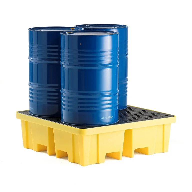 Drum spill pallets in UAE – heavy-duty containment platform
