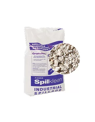 Spilkleen Safe Soak absorbent granules on floor for spill containment