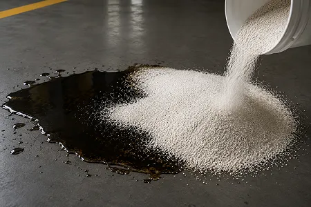 Absorbent Powder for Grease Spills