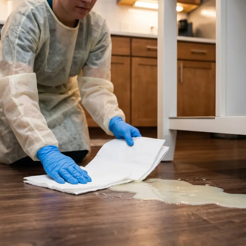 How to Clean Up Body Fluids Safely at Home